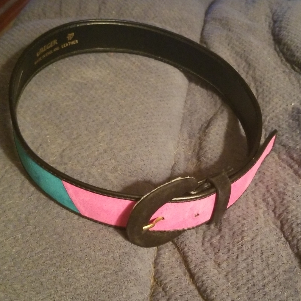 Jaeger vintage leather belt